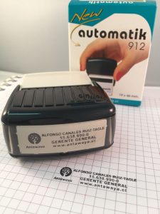 Timbre de Goma Automático 912