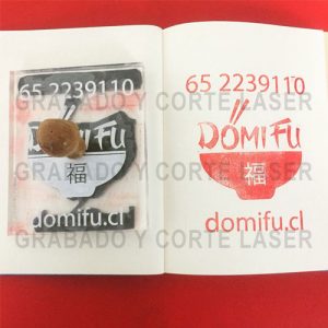 timbre de madera a medida