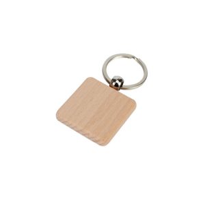 Llavero Cuadrado de Madera
