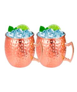 Set de 2 Mugs Encobrizados Martillados M76